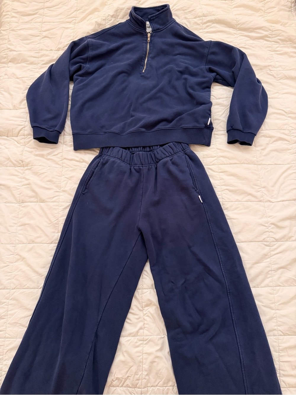 Le Bon Shoppe navy cotton lounge set XS/S